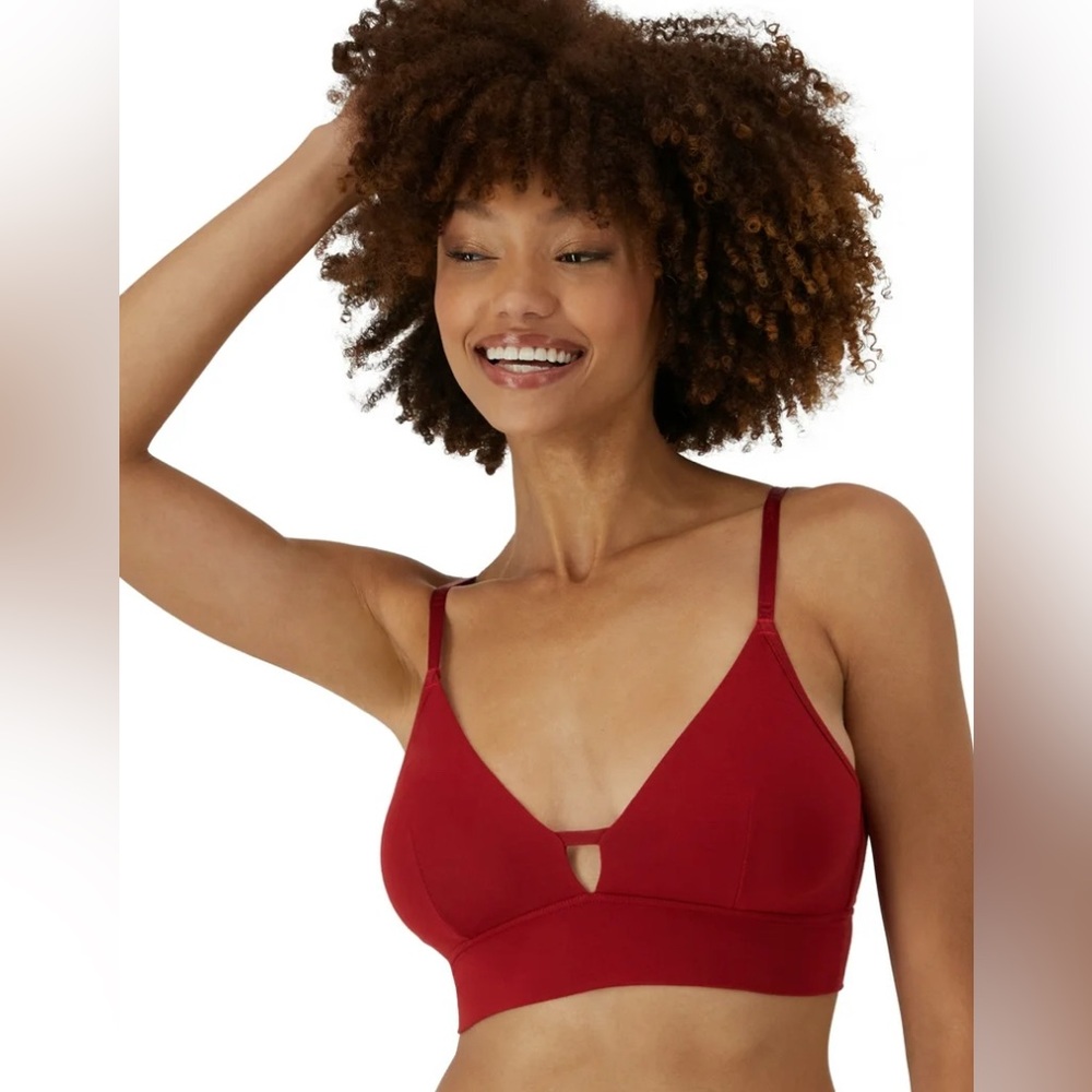 Women’s Hanes Originals Lightly Padded Supersoft LongLine Scoop Bralette 2XL